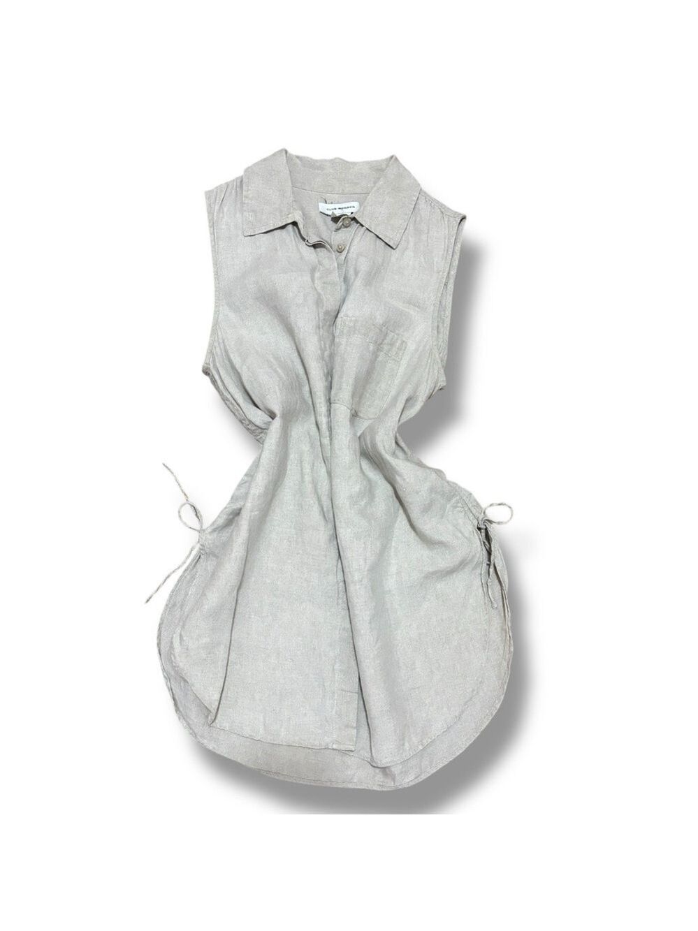 Club Monaco Beige Linen Sleeveless Tunic Top – Small